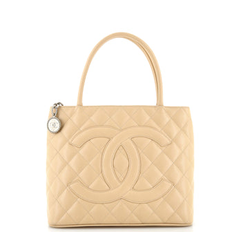 Chanel Medallion Tote Quilted Caviar