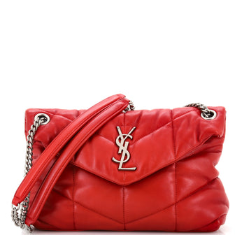 Saint Laurent Loulou Puffer Shoulder Bag Quilted Leather Small