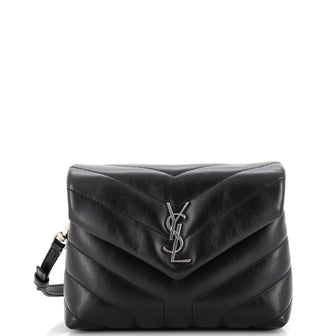 Saint Laurent Loulou Shoulder Bag Matelasse Chevron Leather Toy