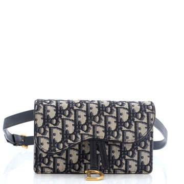 Christian Dior Saddle Rectangular Belt Bag Oblique Canvas