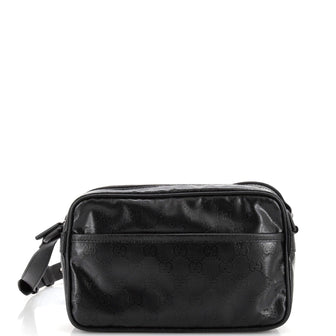 Gucci Front Pocket Camera Bag GG Crystal Coated Canvas Mini