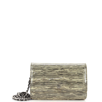 Chanel Wallet on Chain Striped Patent