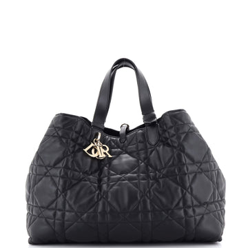 Christian Dior Toujours Tote Bag Macrocannage Quilt Calfskin Large