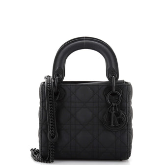 Christian Dior Ultra Matte Lady Dior Chain Bag Cannage Quilt Calfskin Mini