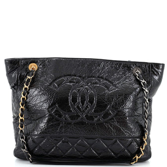 Chanel Paris-31 Rue Cambon Timeless CC Shopping Tote Quilted Shiny Aged Calfskin Medium