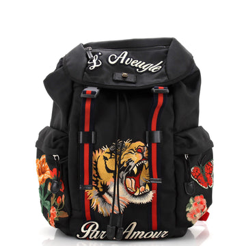 Gucci Techpack Backpack Embroidered Techno Canvas