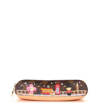 Louis Vuitton Elizabeth Pencil Pouch Limited Edition Vivienne Xmas Monogram Canvas