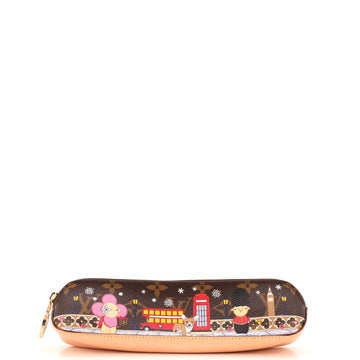 Louis Vuitton Elizabeth Pencil Pouch Limited Edition Vivienne Xmas Monogram Canvas
