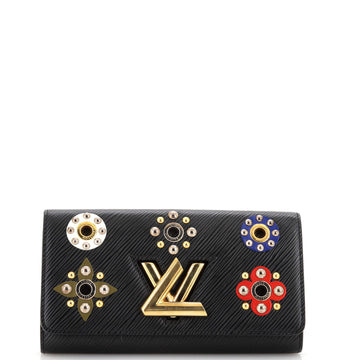 Louis Vuitton Twist Wallet Limited Edition Mechanical Flowers Epi Leather