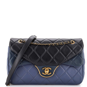 Chanel Metal Edge CC Flap Bag Quilted Lambskin Medium