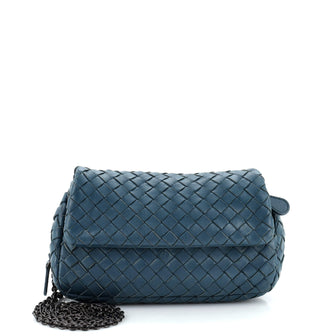 Bottega Veneta Expandable Chain Crossbody Bag Intrecciato Nappa Small