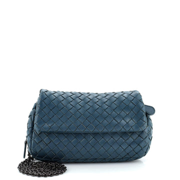 Bottega Veneta Expandable Chain Crossbody Bag Intrecciato Nappa Small