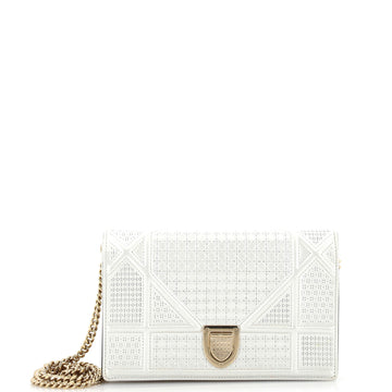Christian Dior Diorama Wallet on Chain Cannage Embossed Calfskin