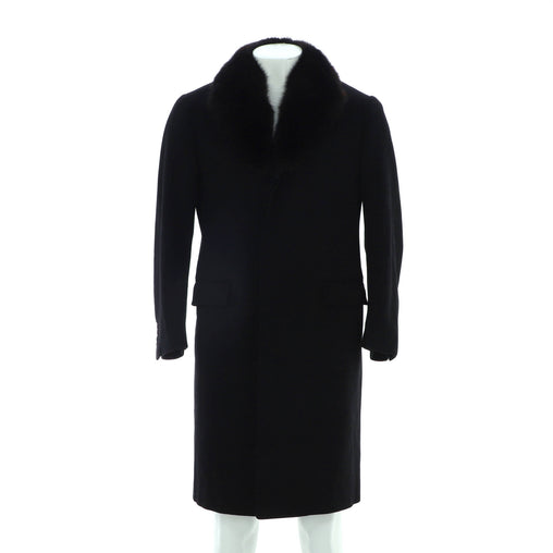 Valentino Garavani Men's Two Pocket Long Coat Wool and Cashmere