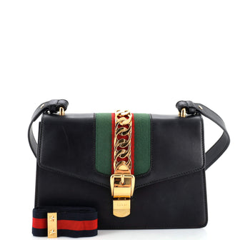 Gucci Sylvie Shoulder Bag Leather Small