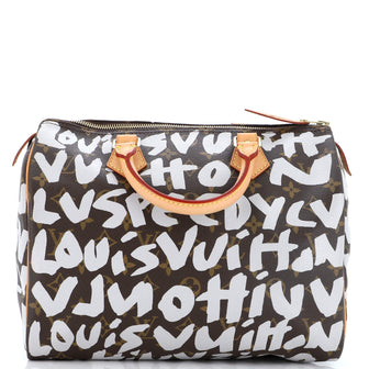 Louis Vuitton Speedy Handbag Limited Edition Monogram Graffiti 30