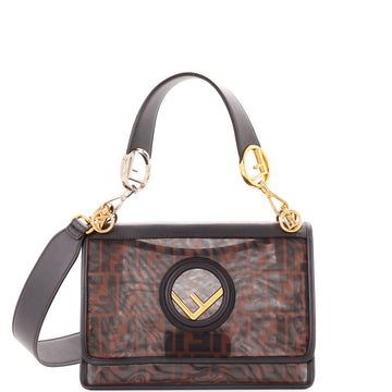 Fendi Kan I F Shoulder Bag Zucca Mesh Medium