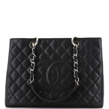 Chanel Grand Shopping Tote Quilted Caviar