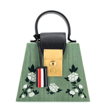 Thom Browne Mrs.Thom Box Bag Leather with Resin and Mother of Pearl Mini