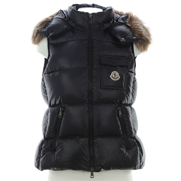 Moncler Women's Balabio Hooded Puffer Vest Quilted Polyamide with Down and Fur