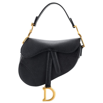 Christian Dior Saddle Handbag Leather Mini
