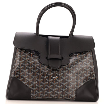 Goyard Saigon Tote Bag Coated Canvas with Leather