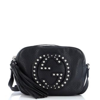 Gucci Soho Disco Crossbody Bag Studded Leather Small