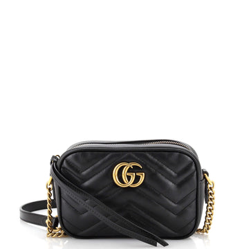 Gucci GG Marmont Shoulder Bag Matelasse Leather Mini