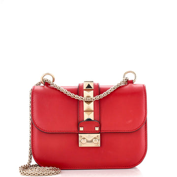 Valentino Garavani Glam Lock Shoulder Bag Leather Small