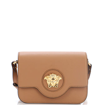 Versace La Medusa Flap Shoulder Bag Leather Small