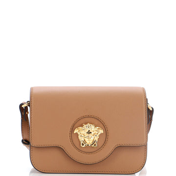 Versace La Medusa Flap Shoulder Bag Leather Small
