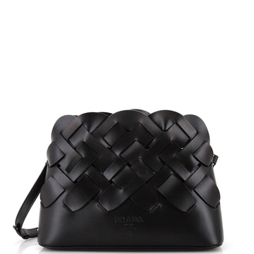 Prada Tress Convertible Shoulder Bag Leather Small