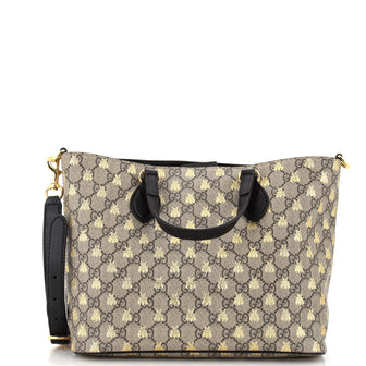 Gucci Convertible Soft Tote Printed GG Coated Canvas Small