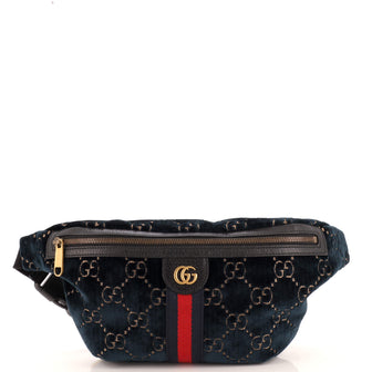 Gucci Ophidia Zip Belt Bag GG Velvet