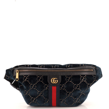 Gucci Ophidia Zip Belt Bag GG Velvet