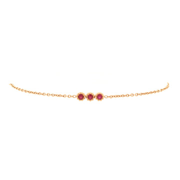 Christian Dior Mimirose Bracelet 18K Rose Gold with Rubies