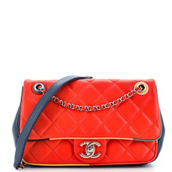 Chanel Cuba Color Flap Bag Quilted Lambskin Small