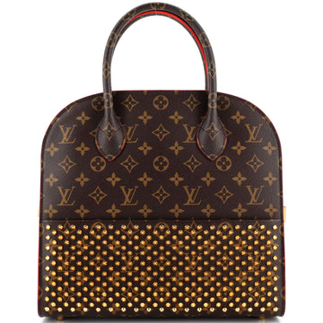 Louis Vuitton x Christian Louboutin Shopping Bag Calf Hair and Monogram Canvas