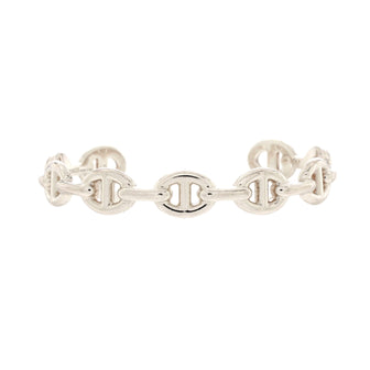 Hermes Chaine d'Ancre Enchainee Bracelet Sterling Silver Medium