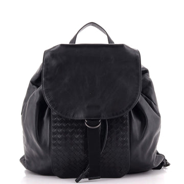 Bottega Veneta Backpack Leather with Intrecciato Large