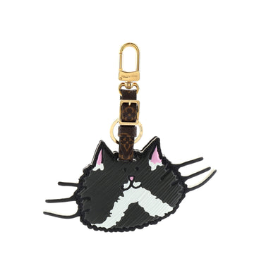Louis Vuitton Cat Bag Charm and Key Holder Limited Edition Grace Coddington Epi Leather and Catogram Canvas