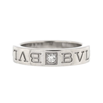 Bvlgari Bvlgari Bvlgari Band Ring 18K White Gold with Diamond