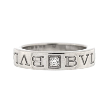 Bvlgari Bvlgari Bvlgari Band Ring 18K White Gold with Diamond