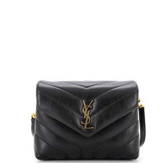 Saint Laurent Loulou Shoulder Bag Matelasse Chevron Leather Toy