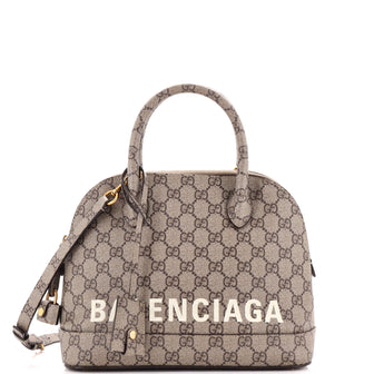 Gucci x Balenciaga The Hacker Project Logo Ville Bag GG Coated Canvas Small