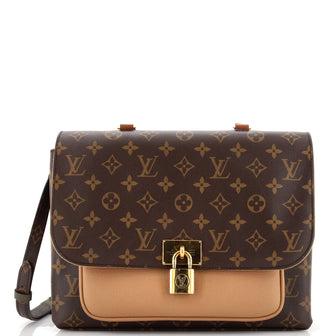 Louis Vuitton Marignan Handbag Monogram Canvas with Leather