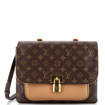 Louis Vuitton Marignan Handbag Monogram Canvas with Leather