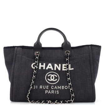 Chanel Deauville Tote Denim Medium