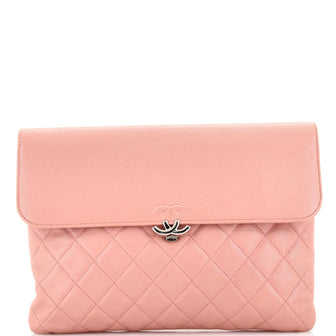 Chanel CC Box Flap Pouch Quilted Calfskin