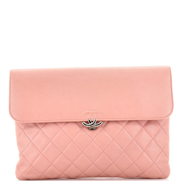 Chanel CC Box Flap Pouch Quilted Calfskin